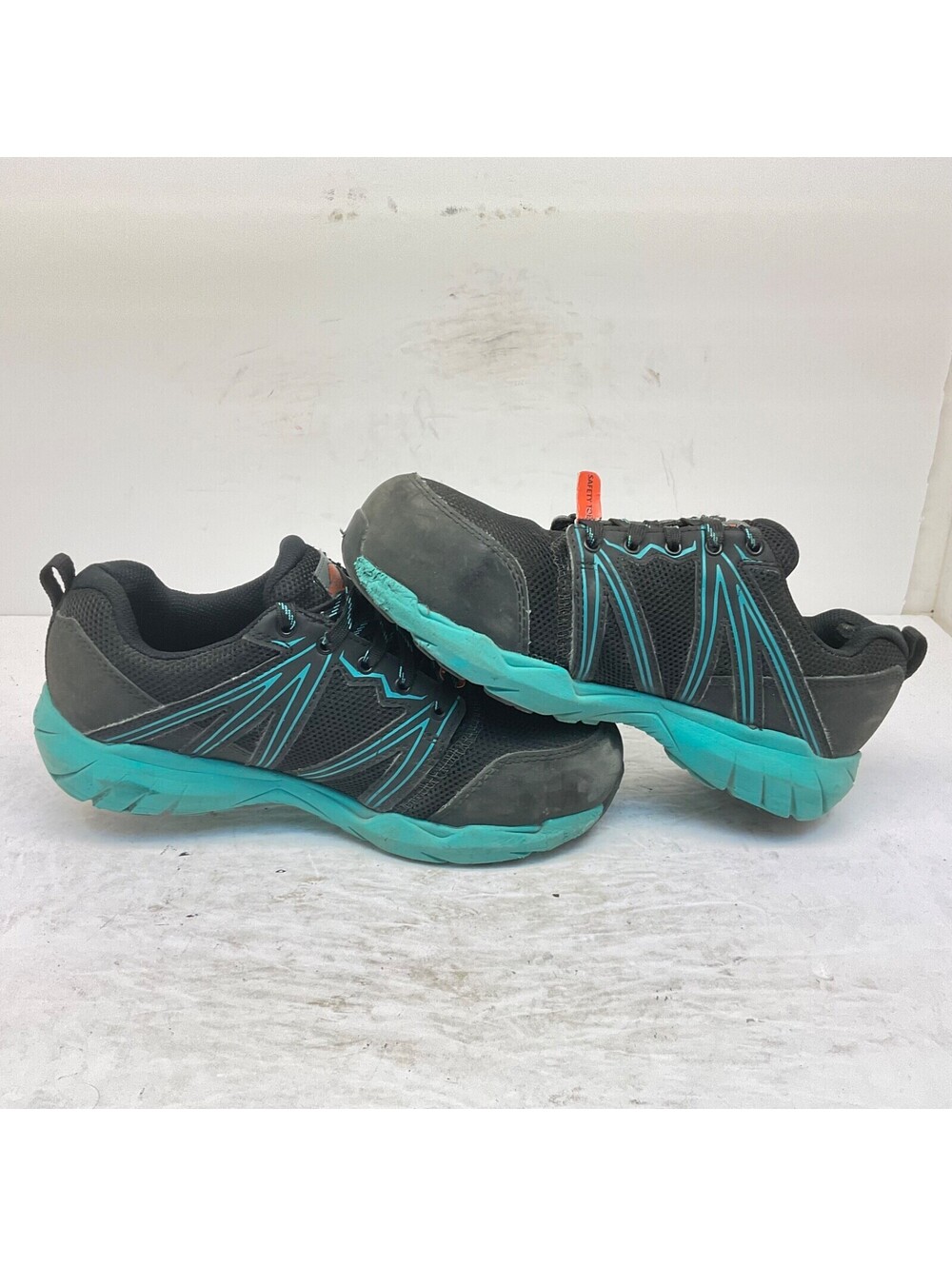 Merrell Women's Fullbench Superlite Alloy Toe CSA Work Shoe Black/Teal Size 6M - Picture 6 of 9